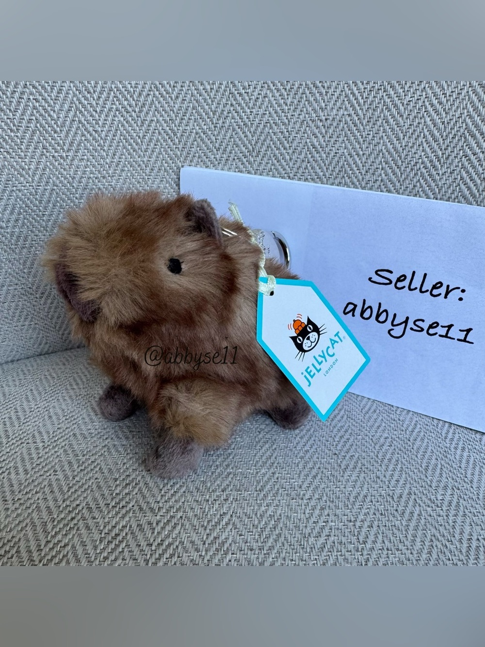 Jellycat Clyde Capybara Bag Charm - Authentic - Brand New With Tags - Fast Ship